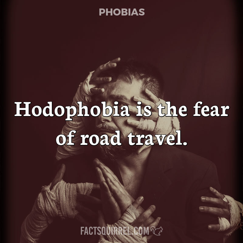 Hodophobia is the fear of road travel