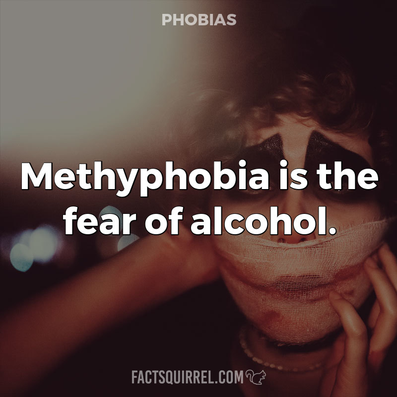 Methyphobia is the fear of alcohol