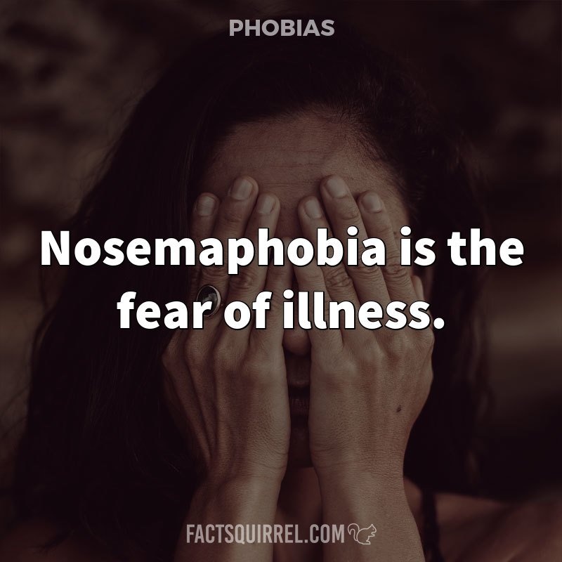 Nosemaphobia is the fear of illness