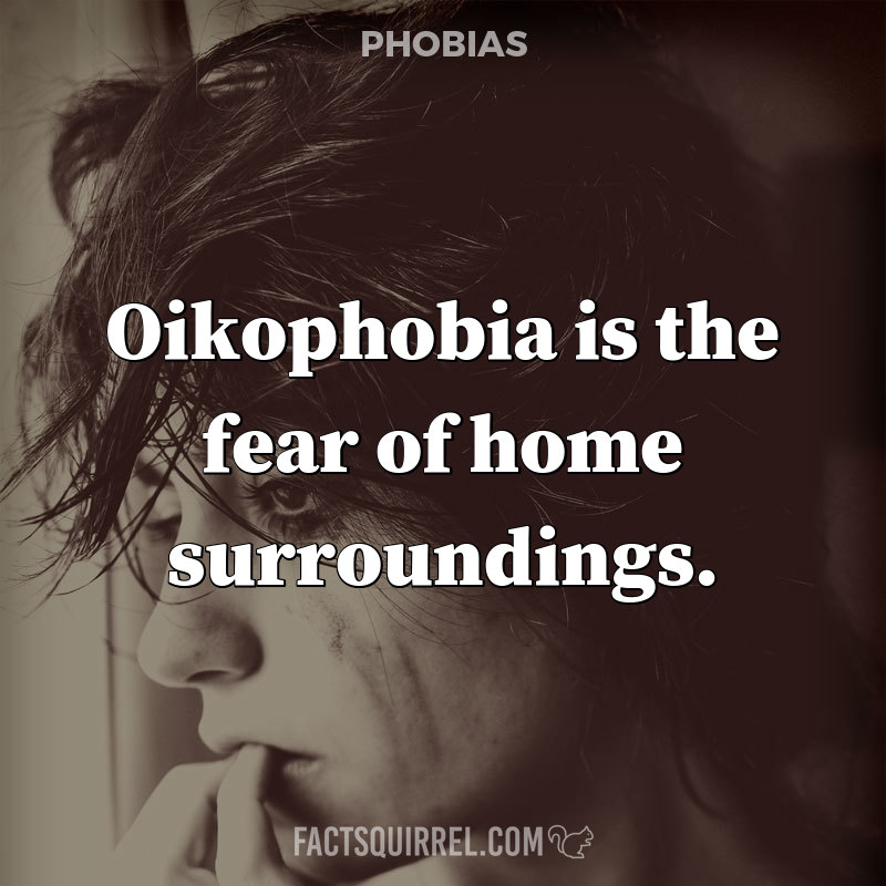 Oikophobia is the fear of home surroundings
