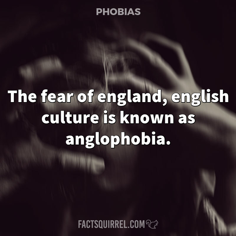 The fear of england, english culture is known as anglophobia